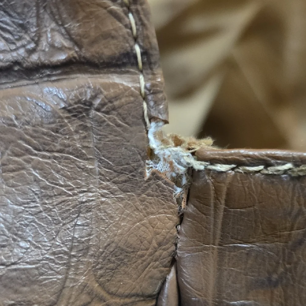 Multisac Brown Crocodile Embossed Handbag Large Size‎ Multipockets